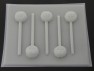 270sp Green Grumpy Man Face Chocolate or Hard Candy Lollipop Mold